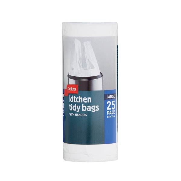 Coles Kitchen Tidy Bag Large | 25 pack