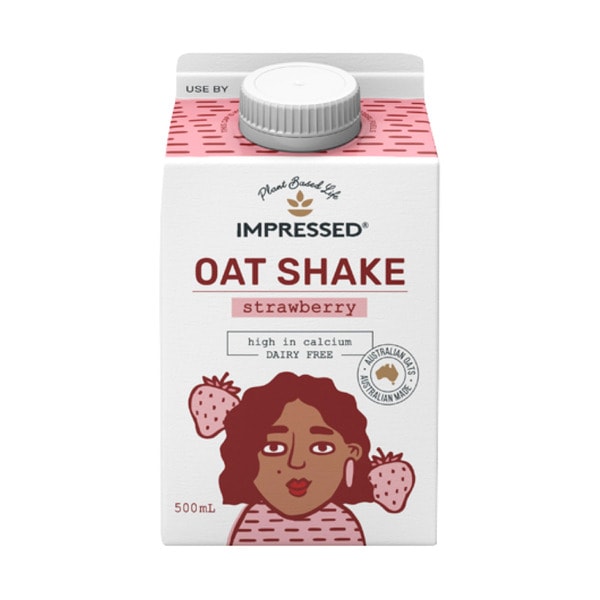 Impressed Oat Shake Strawberry | 500mL