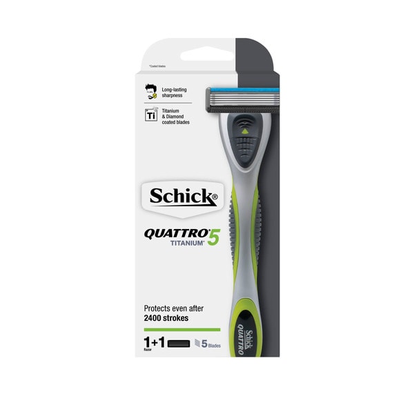 Schick 5 Razor Kit + 1 Refill Blade | 1 each