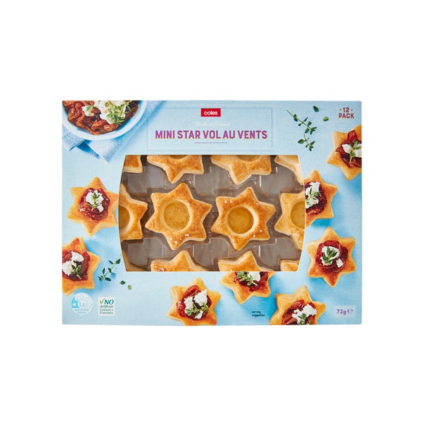 Coles Mini Star Vol Au Vent | 12 pack