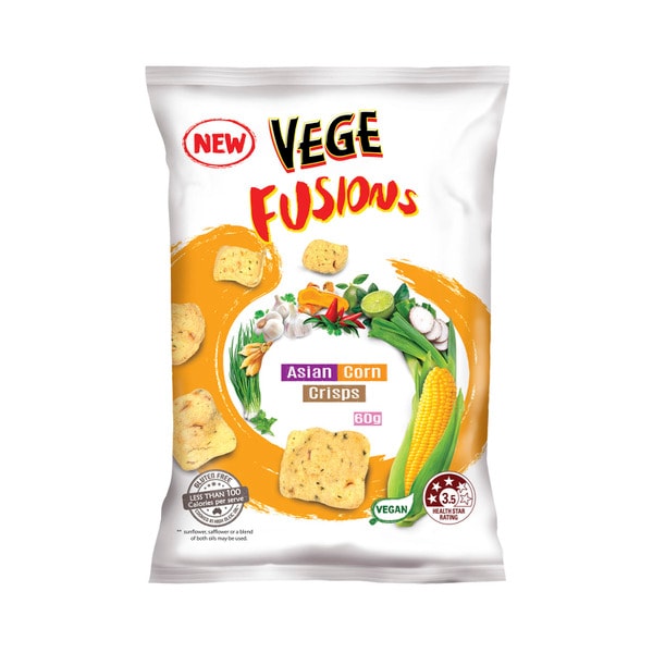 Vege Fusions Asian Corn Crisps | 60g