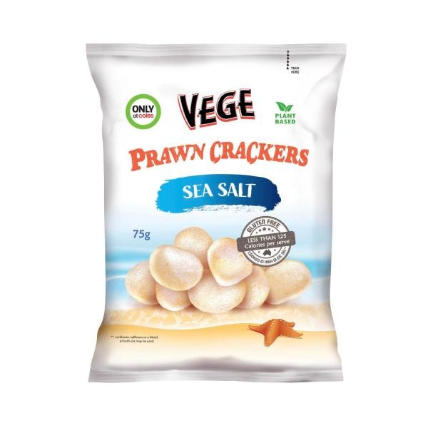 Vege Vegan Prawn Crackers Sea Salt | 75g