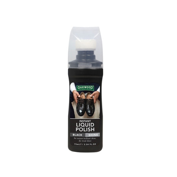 Oakwood Instant Shoe Polish Black 75mL | 1 each