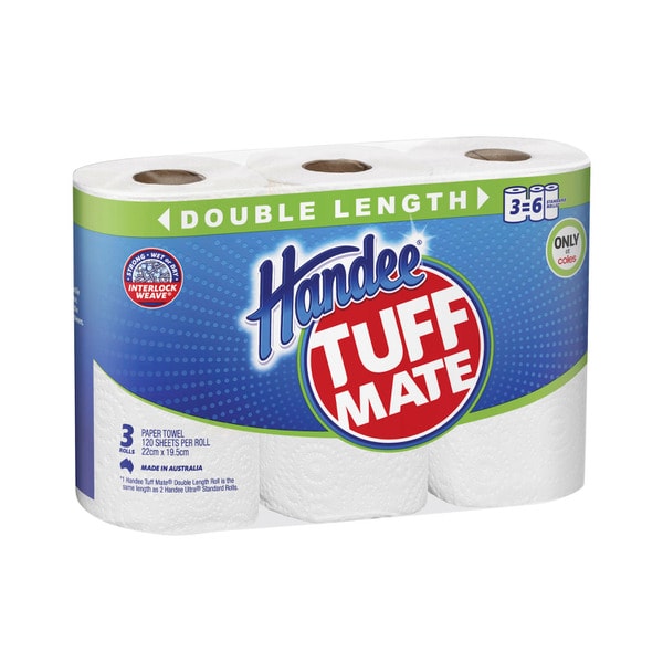 Handee Tuff Mate Paper Towel Double Length | 3 pack