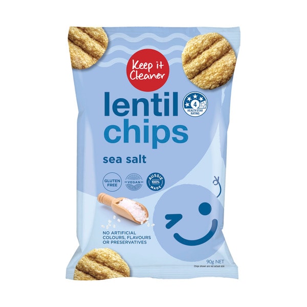 Keep It Cleaner Lentil Chips Sea Salt | 90g
