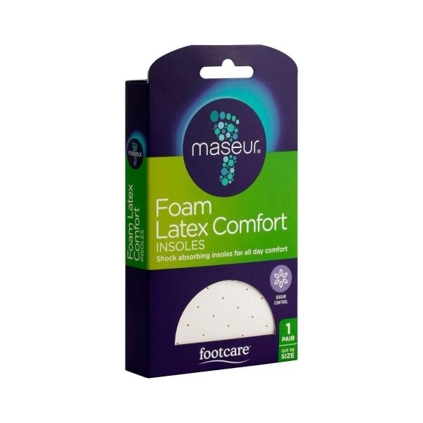 Maseur Foam Latex Comfort Insole 1 Pair | 1 each