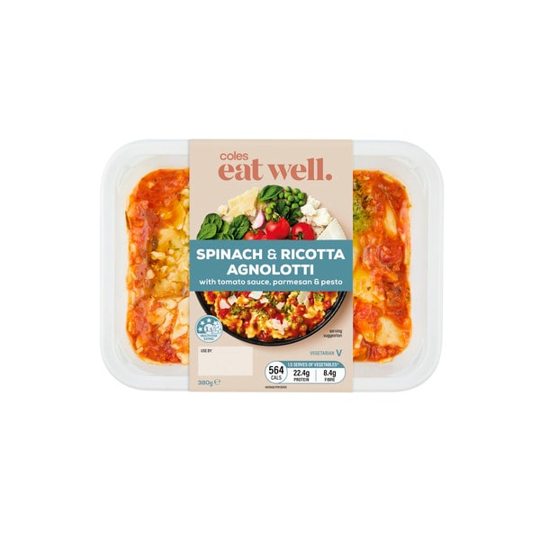Coles Eat Well Spinach Ricotta Agnolotti | 380g