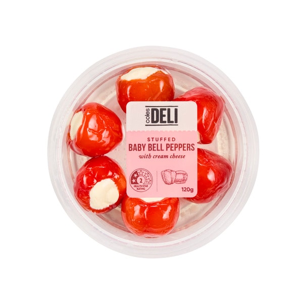 Coles Baby Bell Peppers Cream Cheese | 120g