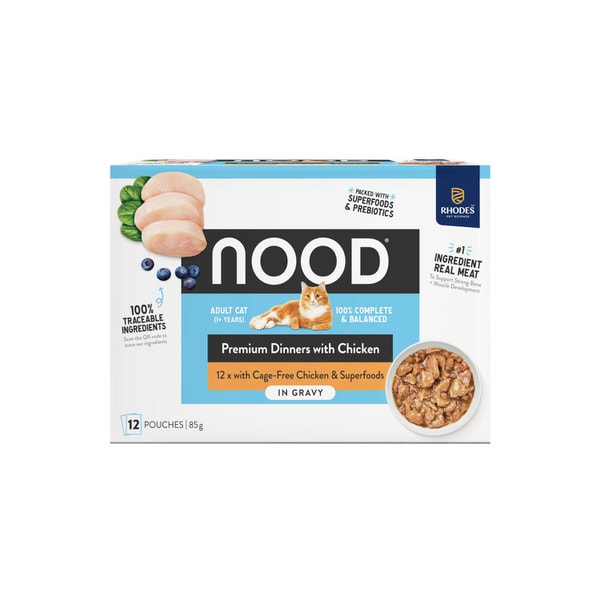 Nood Wet Cat Food Chicken In Gravy 12X85g | 12 pack