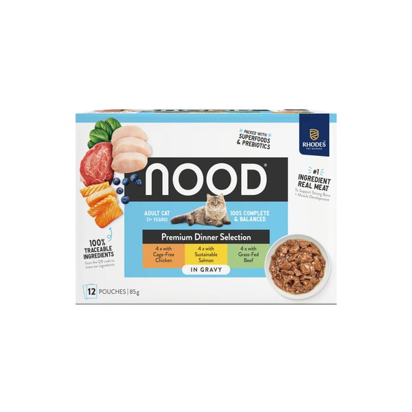 Nood Wet Cat Food Favourites In Gravy 12x85g | 12 pack