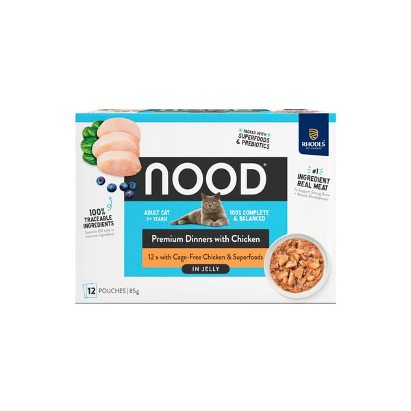 Nood Wet Cat Food Chicken In Jelly 12x85g | 12 pack
