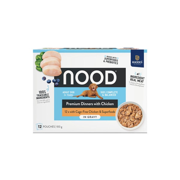 Nood Wet Dog Food Chicken In Gravy 12x100g | 12 pack