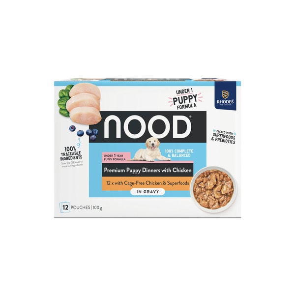 Nood Wet Dog Food Puppy In Gravy 12x100g | 12 pack