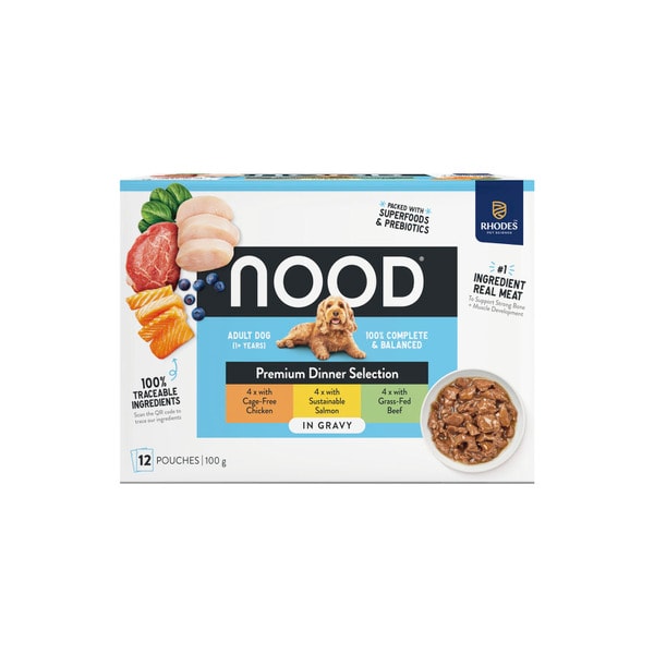 Nood Wet Dog Food Favourites In Gravy 12x100g | 12 pack