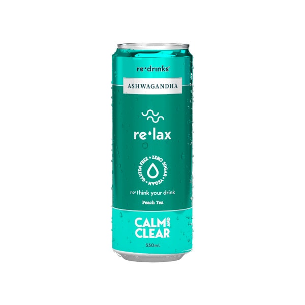 Re'Drink Re'lax Ashwagand Peach Tea | 330mL