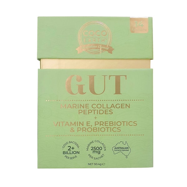 Coco Earth Marine Collagen + Gut Health Sachet | 14 pack