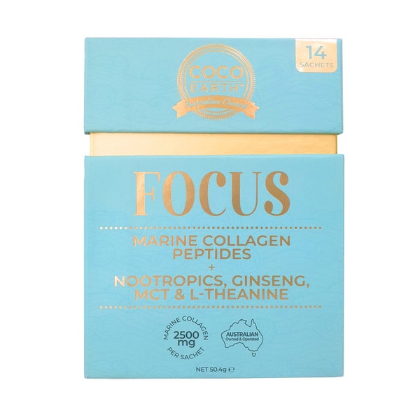 Coco Earth Marine Collagen + Focus Sachet | 14 pack