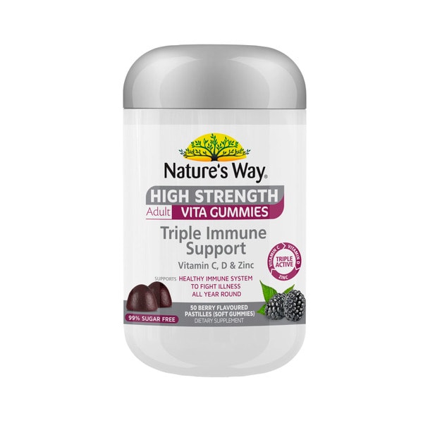 Natures Way High Strength Gummies Triple Immune | 50 pack