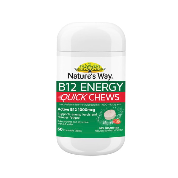 Natures Way Quick Chews B12 1000Mg | 60 pack