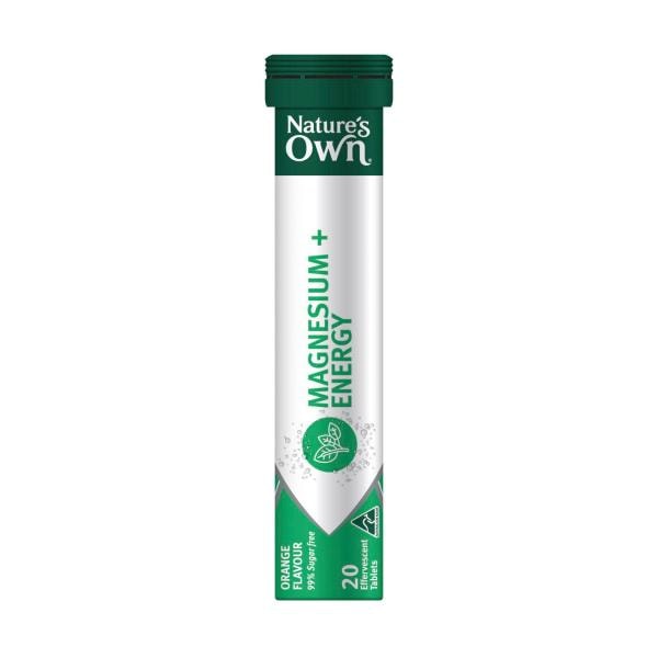Nature's Own Magnesium + Energy Effervescent with B Vitamins & Caffeine | 20 pack