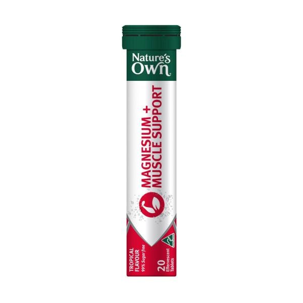 Nature's Own Magnesium + Muscle Support Effervescent with High Strength Magnesium | 20 pack
