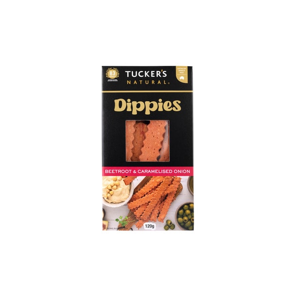Tuckers Dippies Crackers Beetroot & Caramelised Onion | 100g