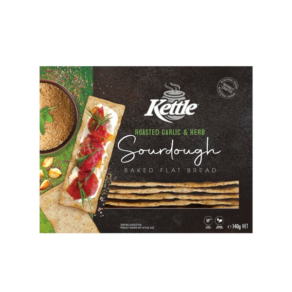 Kettle Sourdough Crackers Garlic & Herb | 140g