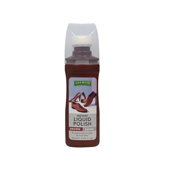 Oakwood Instant Shoe Polish Brown 75mL | 1 each