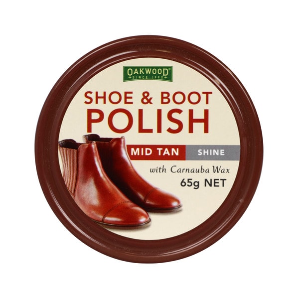 Oakwood Shoe Polish Mid Tan 65g | 1 each