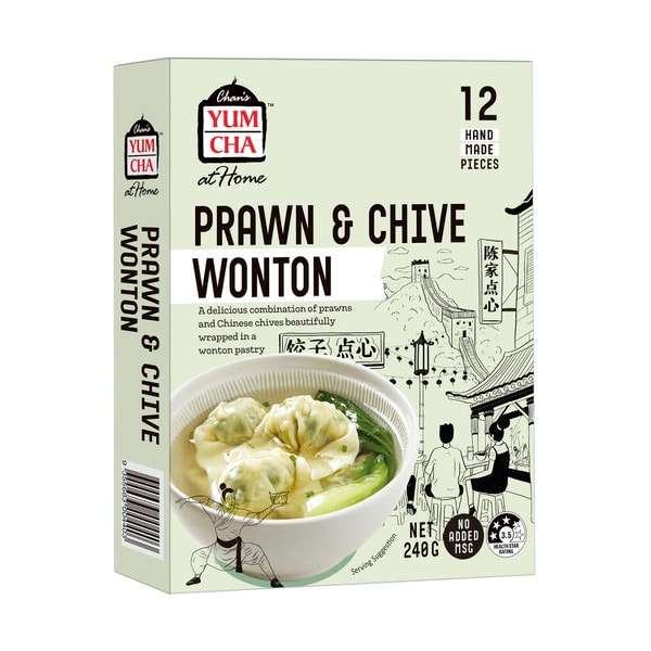 Chans Yum Cha Prawn & Chive Wonton | 240g