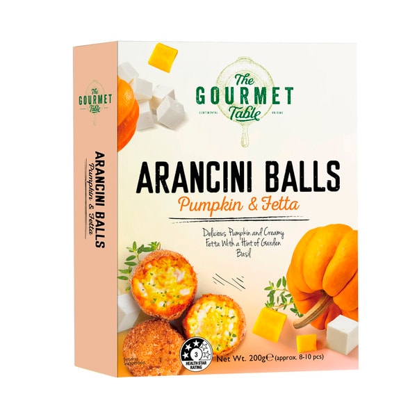 Gourmet Table Pumpkin & Fetta Arancini | 200g