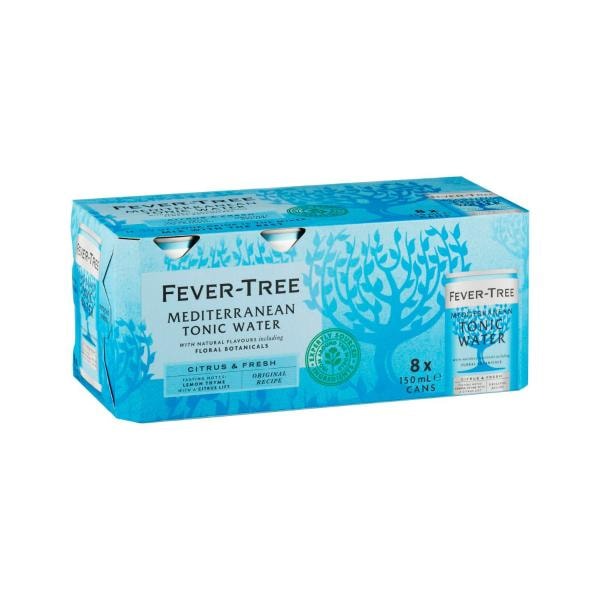 Fever-Tree Premium Mixers Mediterranean 8x150mL | 8 pack