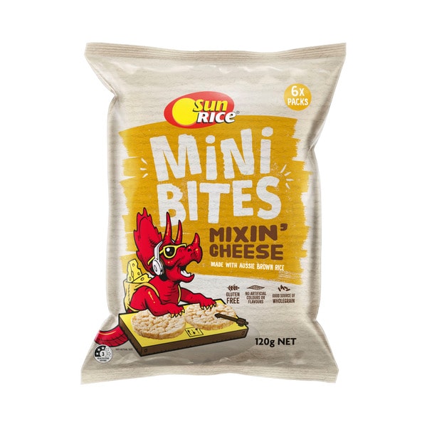 Sunrice Mini Bites Mixin Cheese 6 Pack | 120g