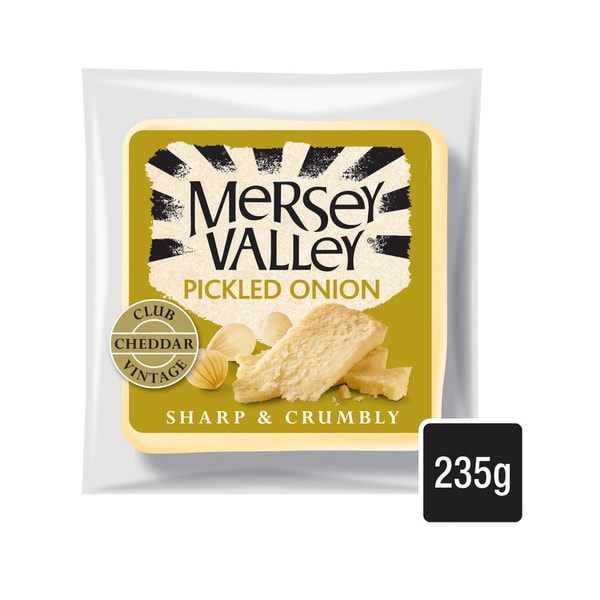 Mersey Valley Club Pickled Onion Cheddar Cheese | 235g