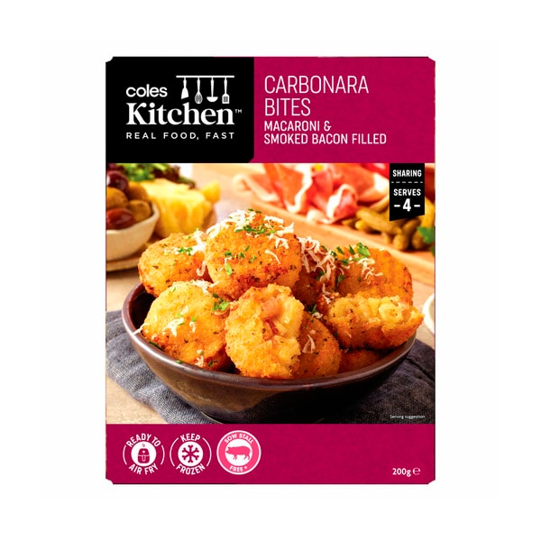 Coles Carbonara Pasta Bites | 200g