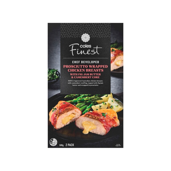 Coles Finest Prosciutto Wrapped Chicken Breast | 500g