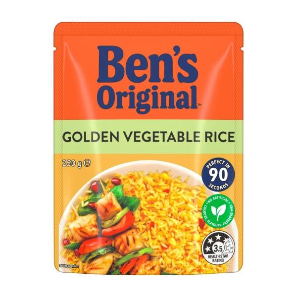 Ben's Original Golden Vegetable Rice Pouch | 250g
