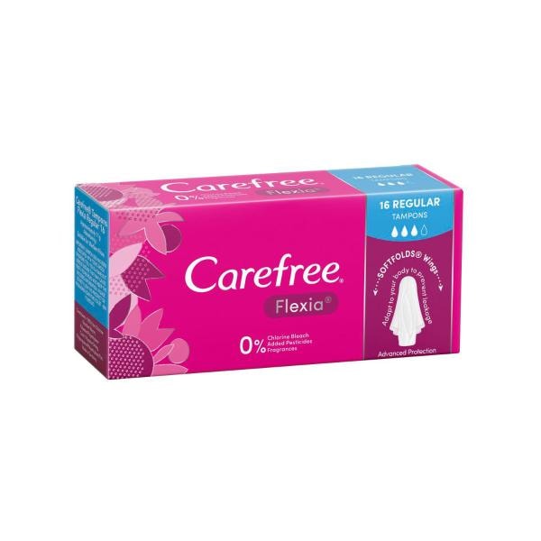 Carefree Flexia Regular Tampons | 16 pack