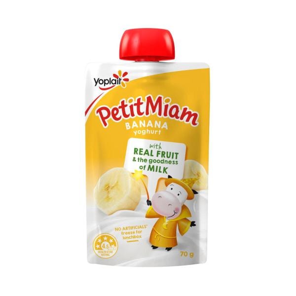 Yoplait Petit Miam Squeezie Banana Yoghurt Pouch | 70g