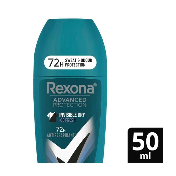 Rexona Men 72hours Advanced Protection Antiperspirant Roll On Invisible Dry Ice Fresh | 50mL