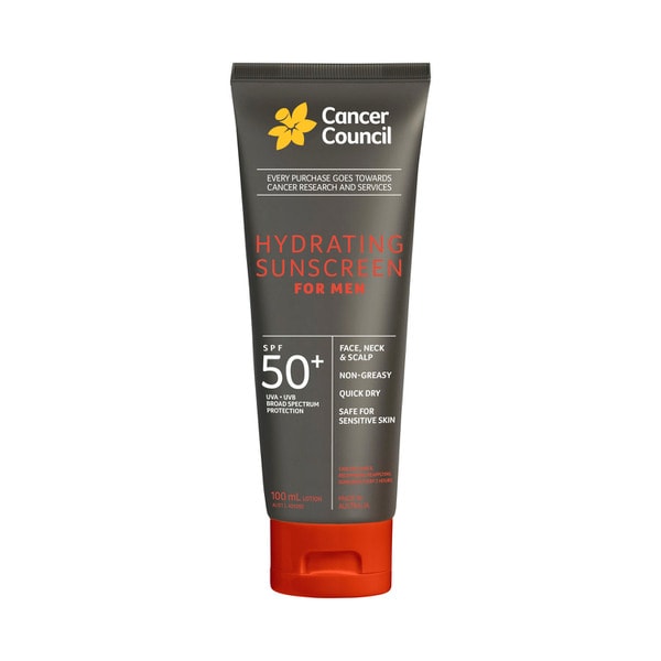 Cancer Council Mens Hydrating Sunscreen SPF50+ | 100mL