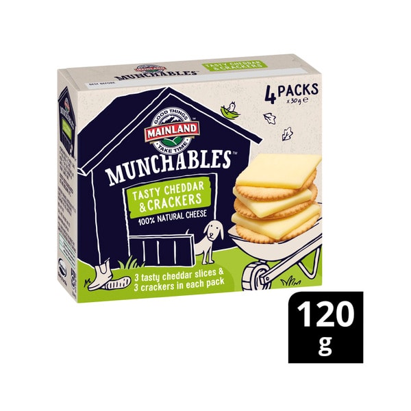 Mainland Munchables Tasty Cheese & Crackers 4 pack | 120g