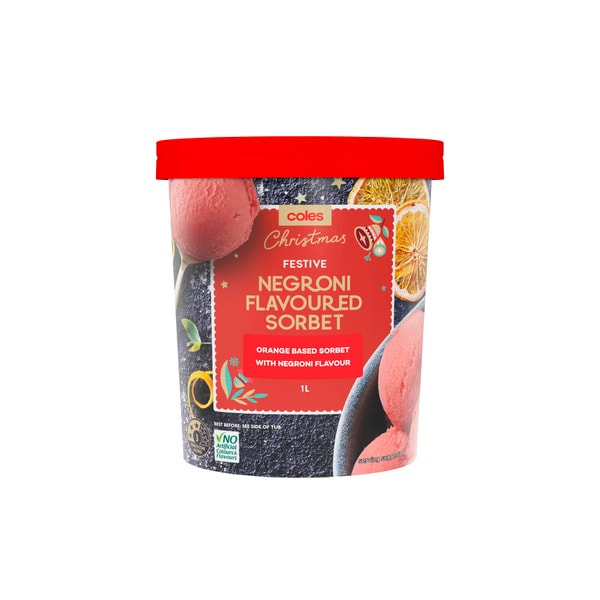 Coles Christmas Negroni Flavoured Sorbet | 1L