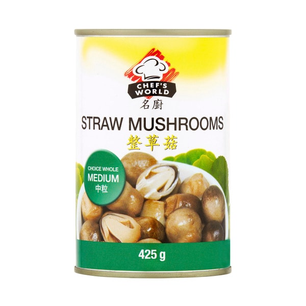 Chef's World Straw Mushrooms Medium | 425g