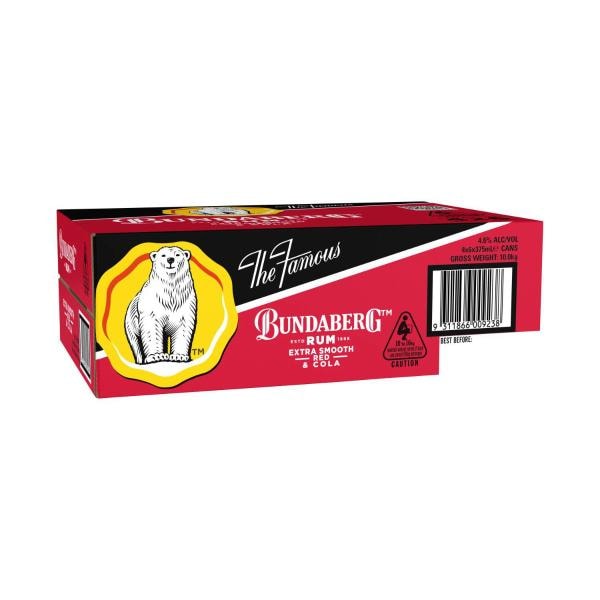 Bundaberg Red & Cola Cans 375mL | 24 Pack