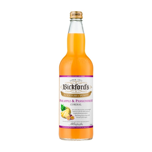 Bickfords Cordial Pineapple Passionfruit | 750mL