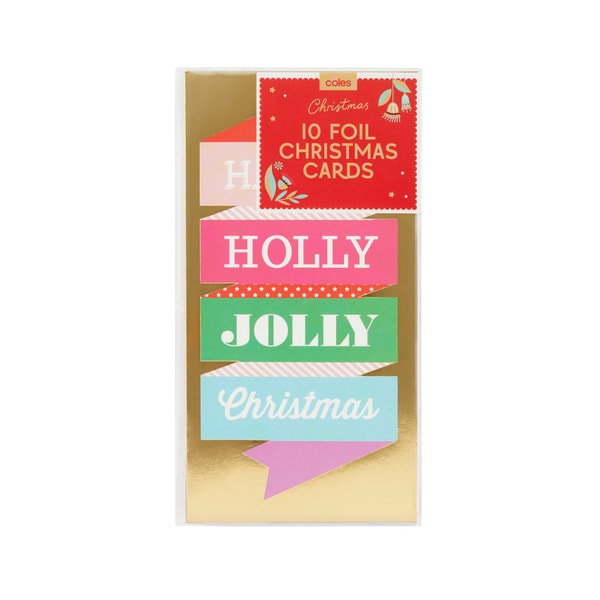 Coles Foil Cards 10 Pack | 1 each
