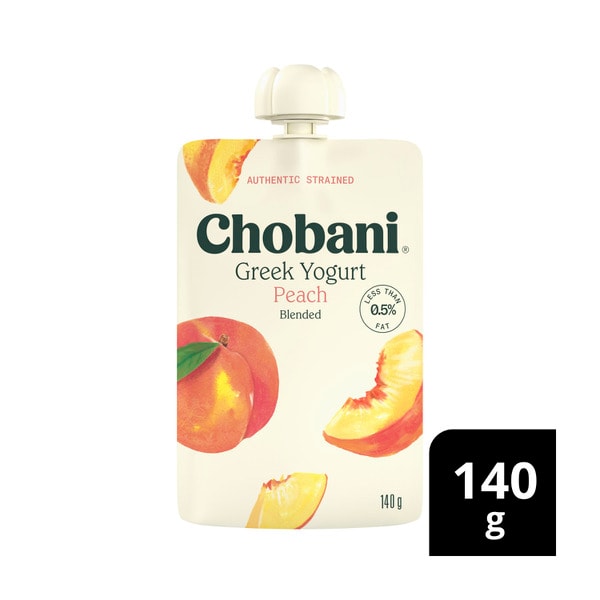 Chobani Greek Yogurt Pouch Peach | 140g