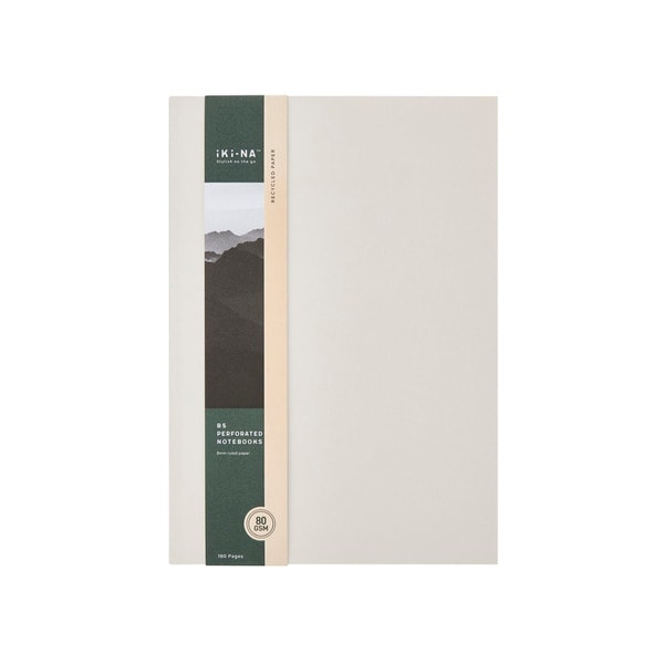 Iki-Na B5 Perforated Notebook 80Pg | 1 each