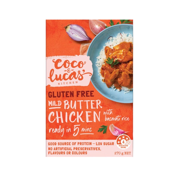 Coco & Lucas Gluten Free Butter Chicken & Basmati | 270g